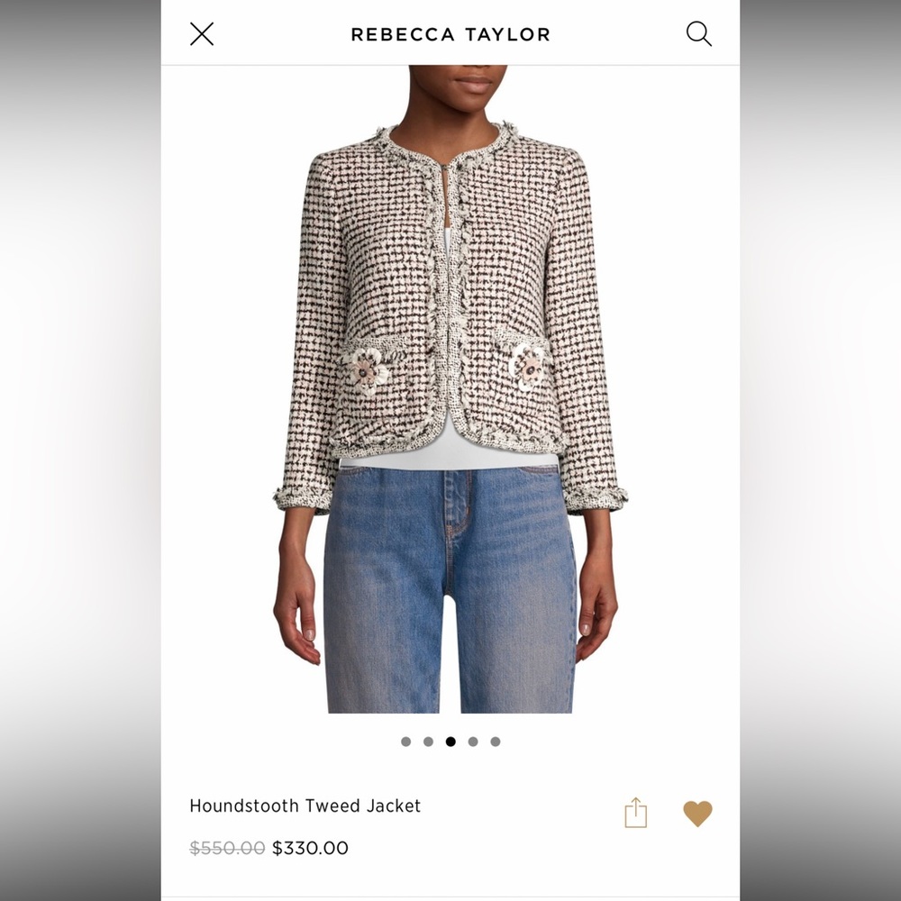 Rebecca Taylor houndsth twd jacket